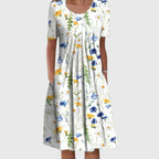 Ulrike Short Sleeve Floral Midi Dress_2