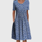 Ulrike Short Sleeve Floral Midi Dress_3