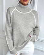Sigrid Contrast Trim Turtleneck Sweater_1