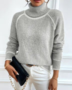 Sigrid Contrast Trim Turtleneck Sweater_7