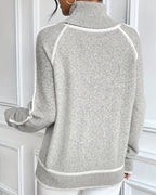 Sigrid Contrast Trim Turtleneck Sweater_8