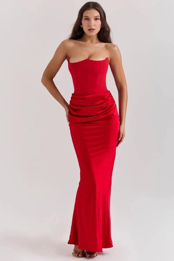 Wilma Strapless Satin Maxi Dress_11