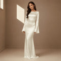 Thea Bell Sleeve Satin Maxi Dress_1