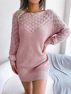Alina Boat Neck Knit Mini Dress_3