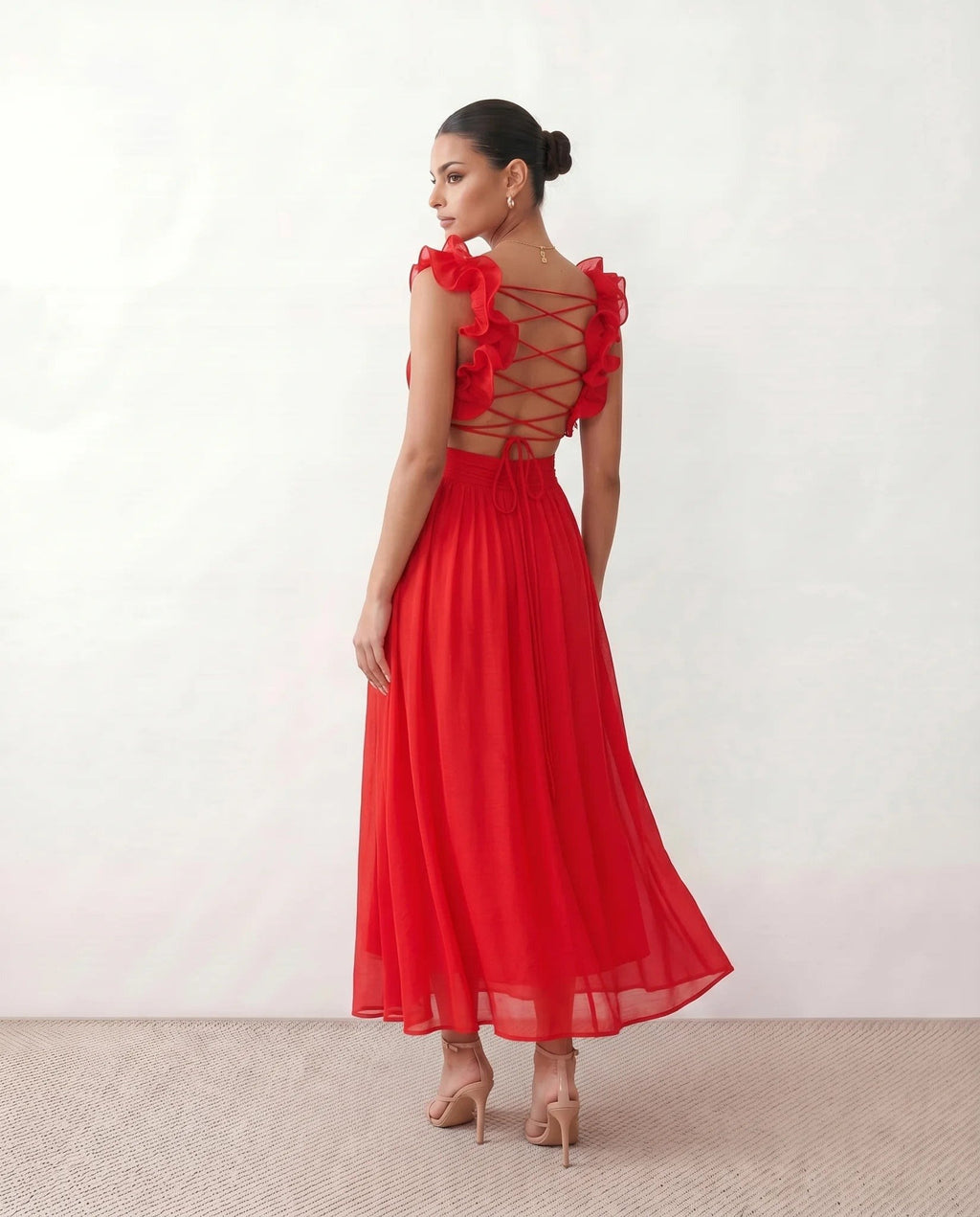 Milena Cutout A-Line Midi Dress_11