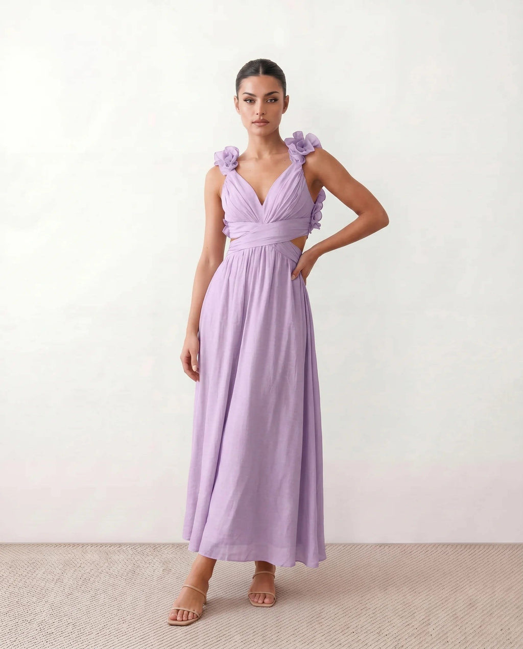 Milena Cutout A-Line Midi Dress_13
