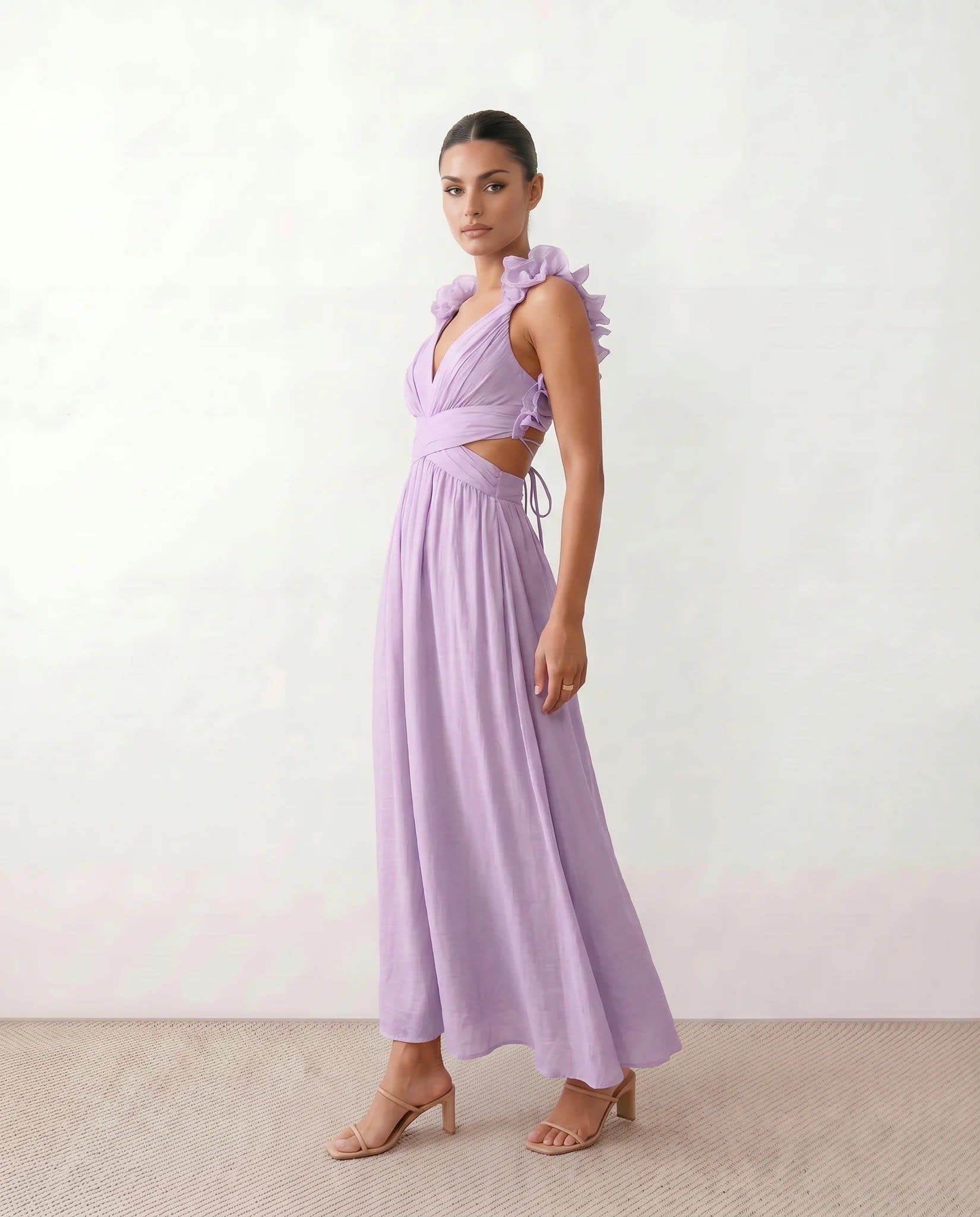 Milena Cutout A-Line Midi Dress_14