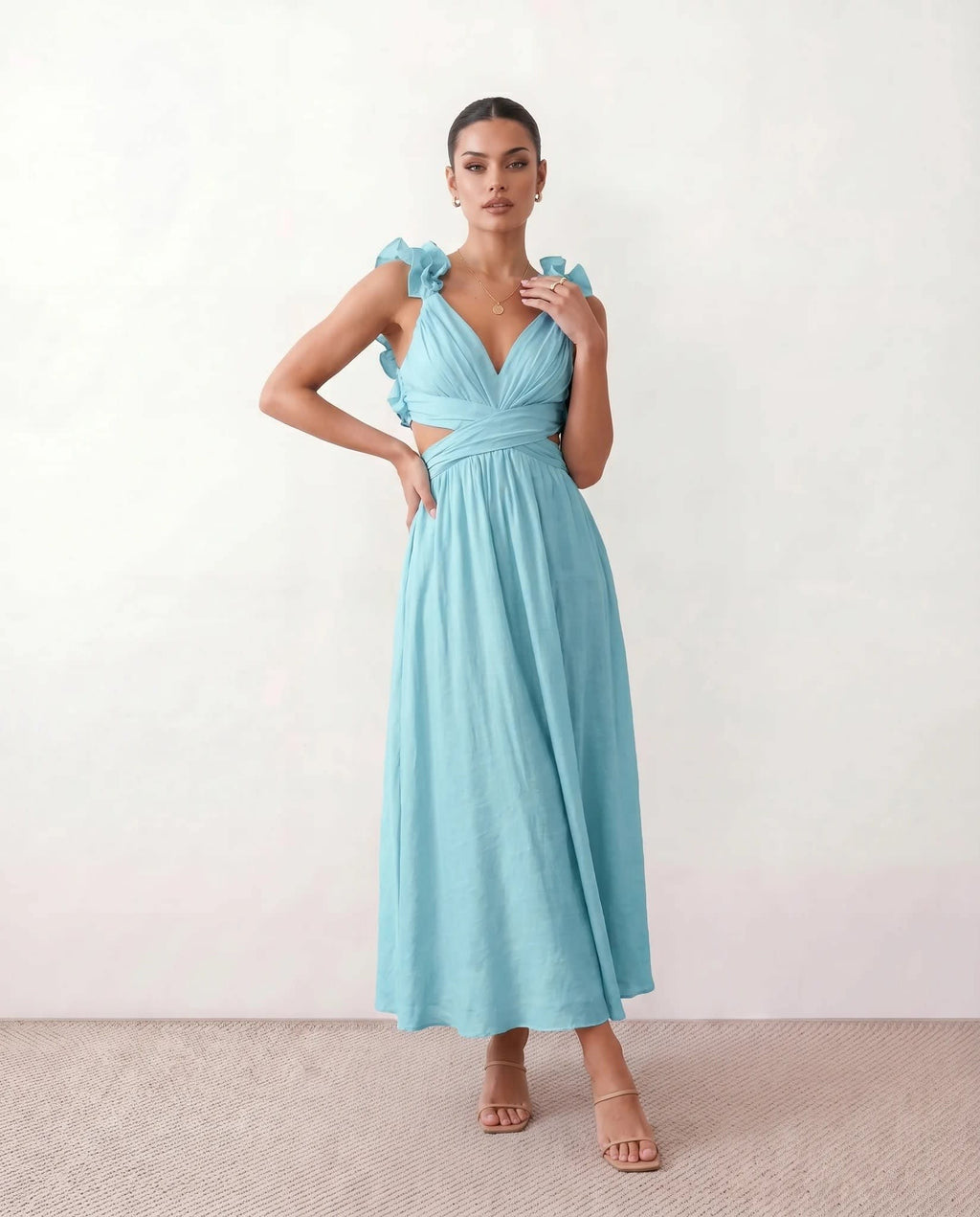 Milena Cutout A-Line Midi Dress_17