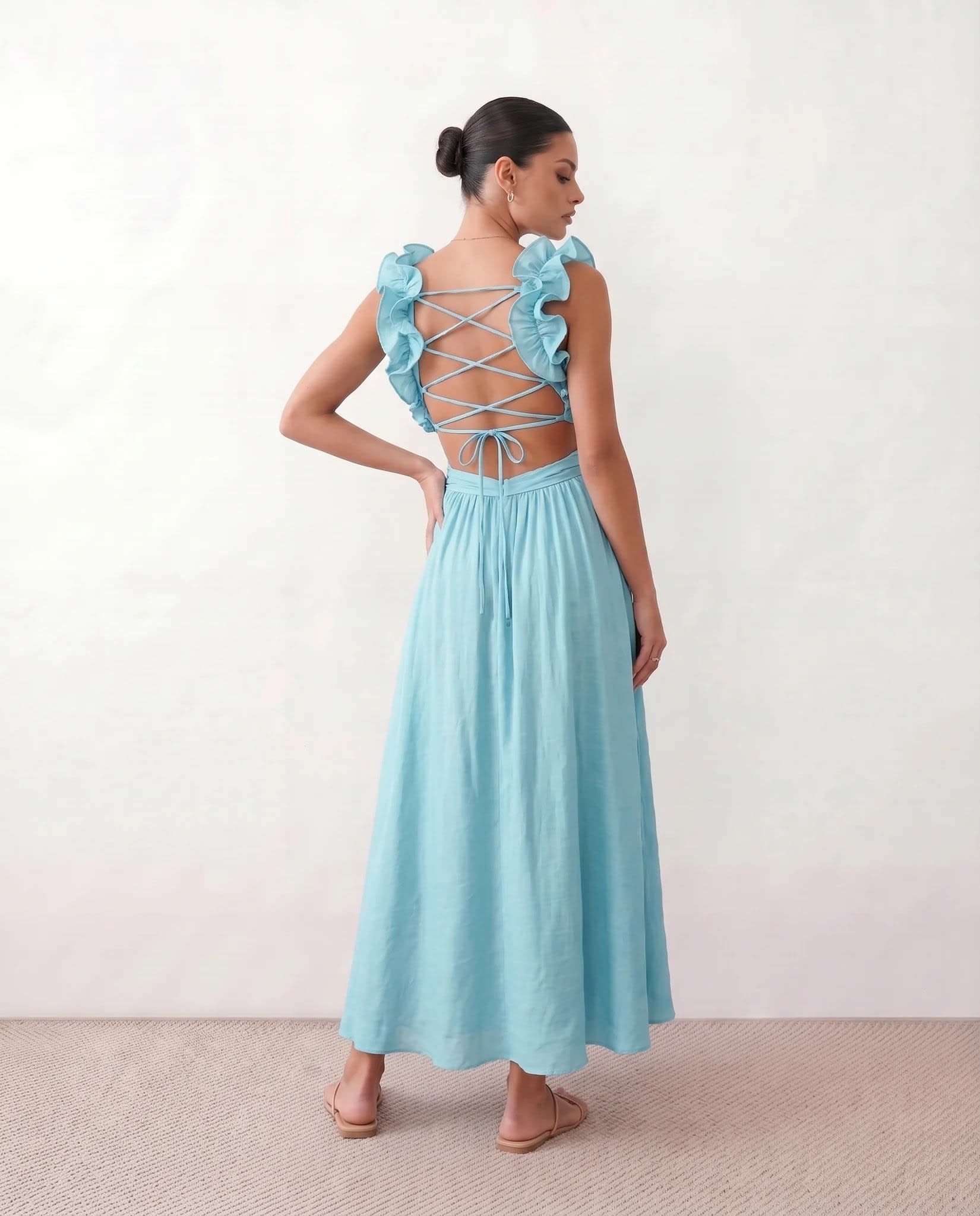Milena Cutout A-Line Midi Dress_19