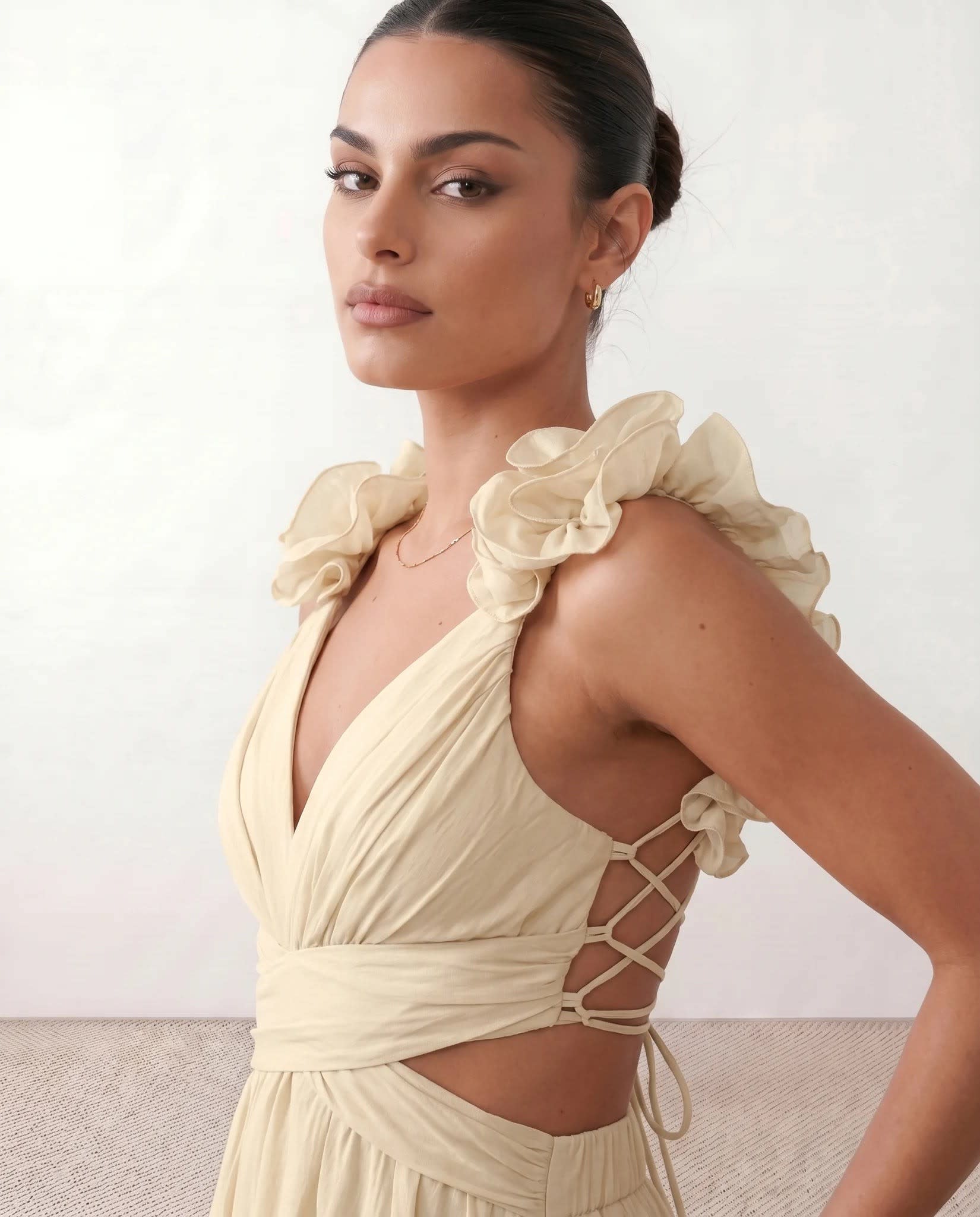 Milena Cutout A-Line Midi Dress_4