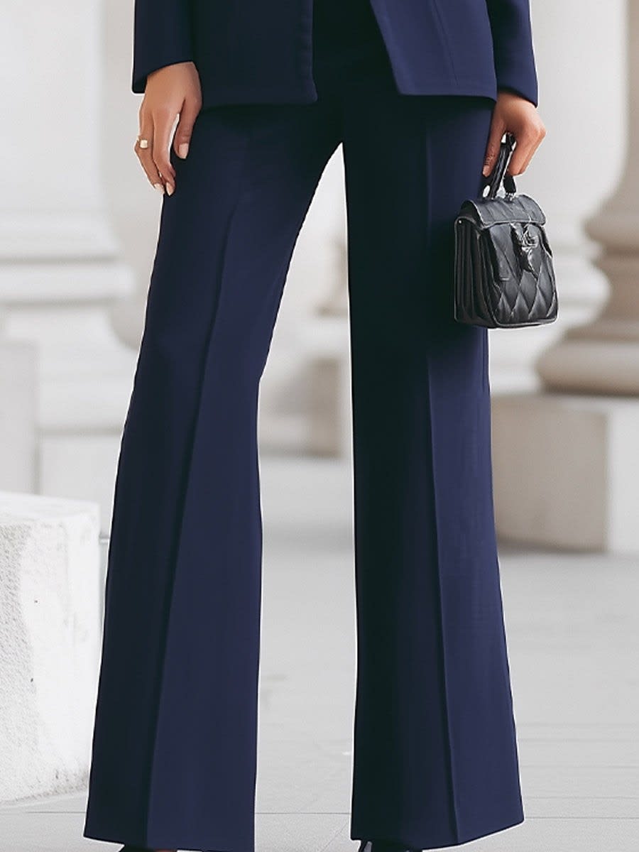 Marina Stand Collar Blazer Pant Suit_7