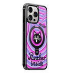 Cute Cat Face MagSafe iPhone Case with Ring Stand