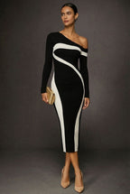 Ilse One Shoulder Knit Midi Dress_2
