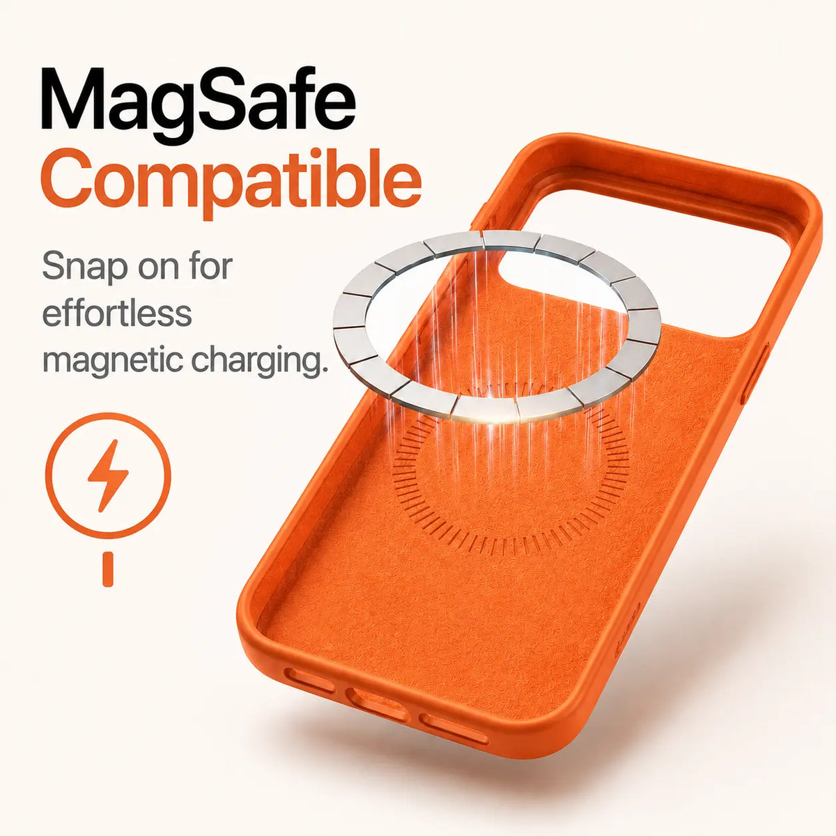 Soft Silicone MagSafe Phone Case