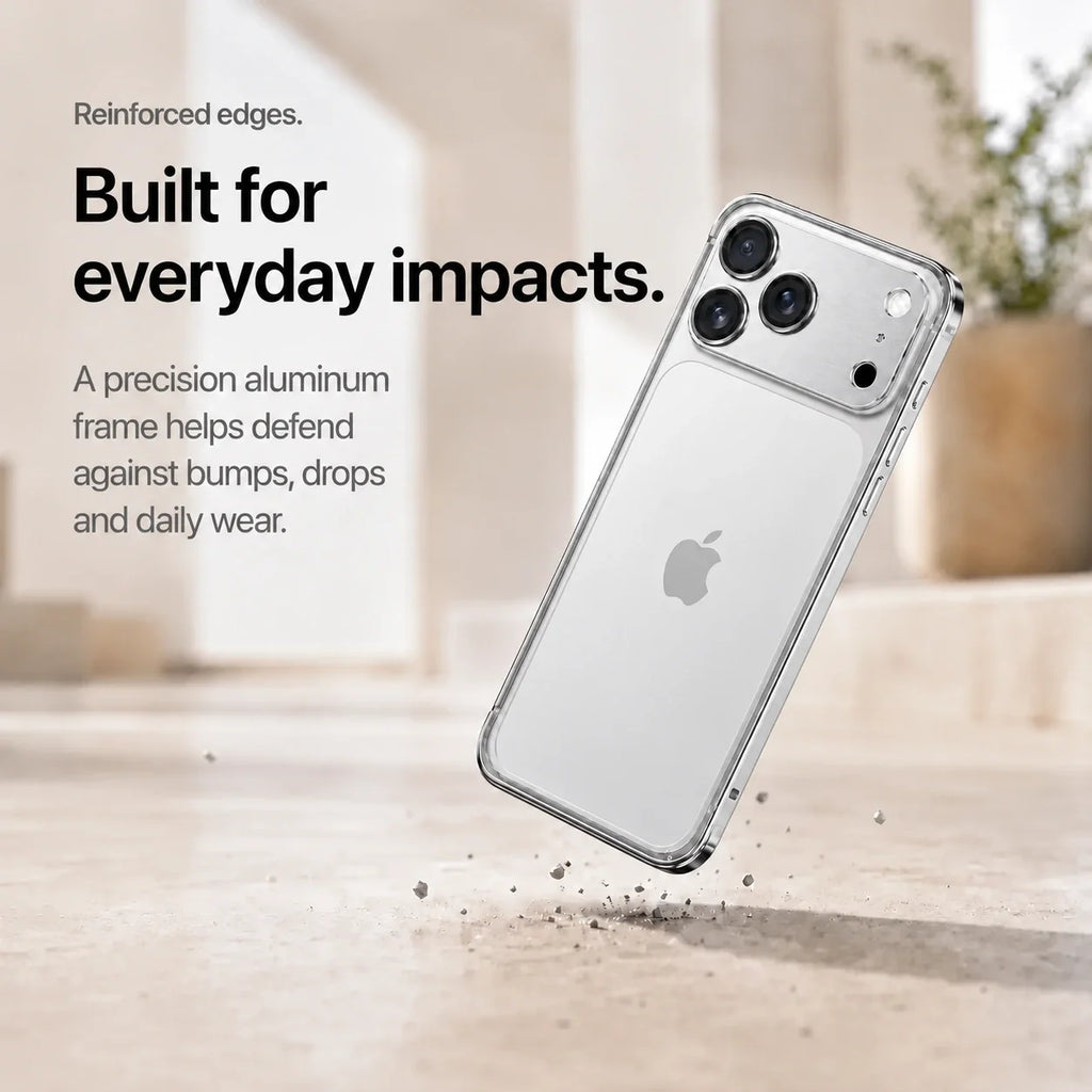 Open Back Phone Case with Corner Bumpers