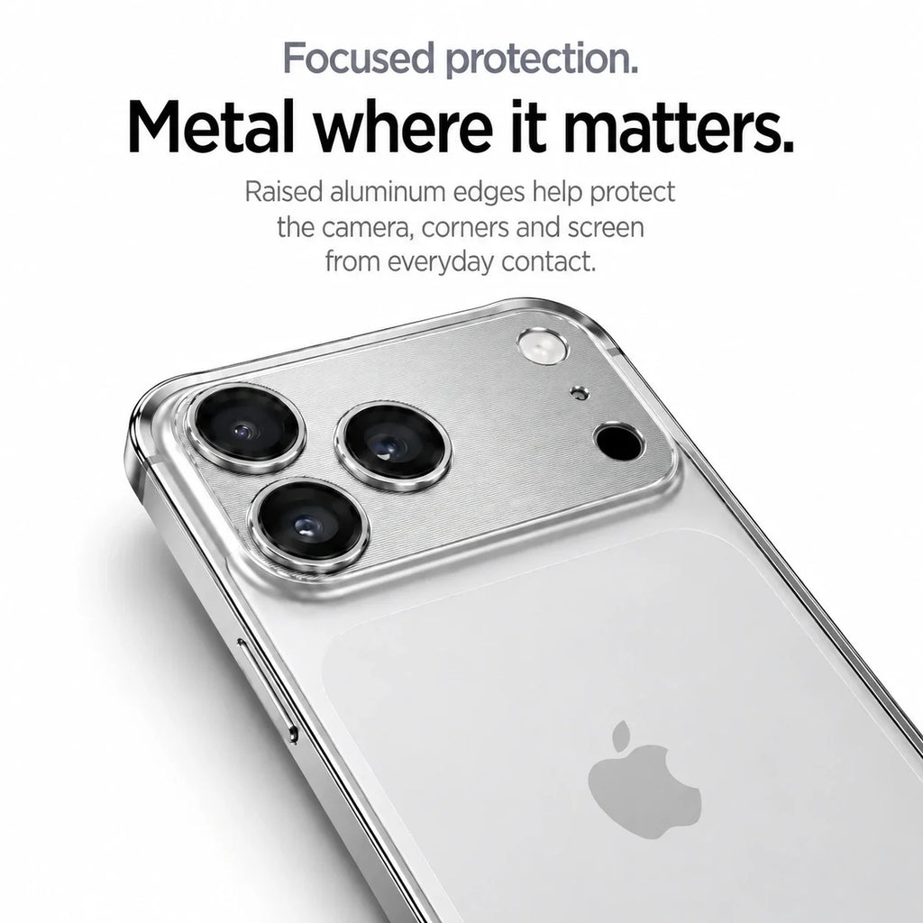 Open Back Phone Case with Corner Bumpers