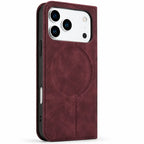 Leather MagSafe Flip Phone Case