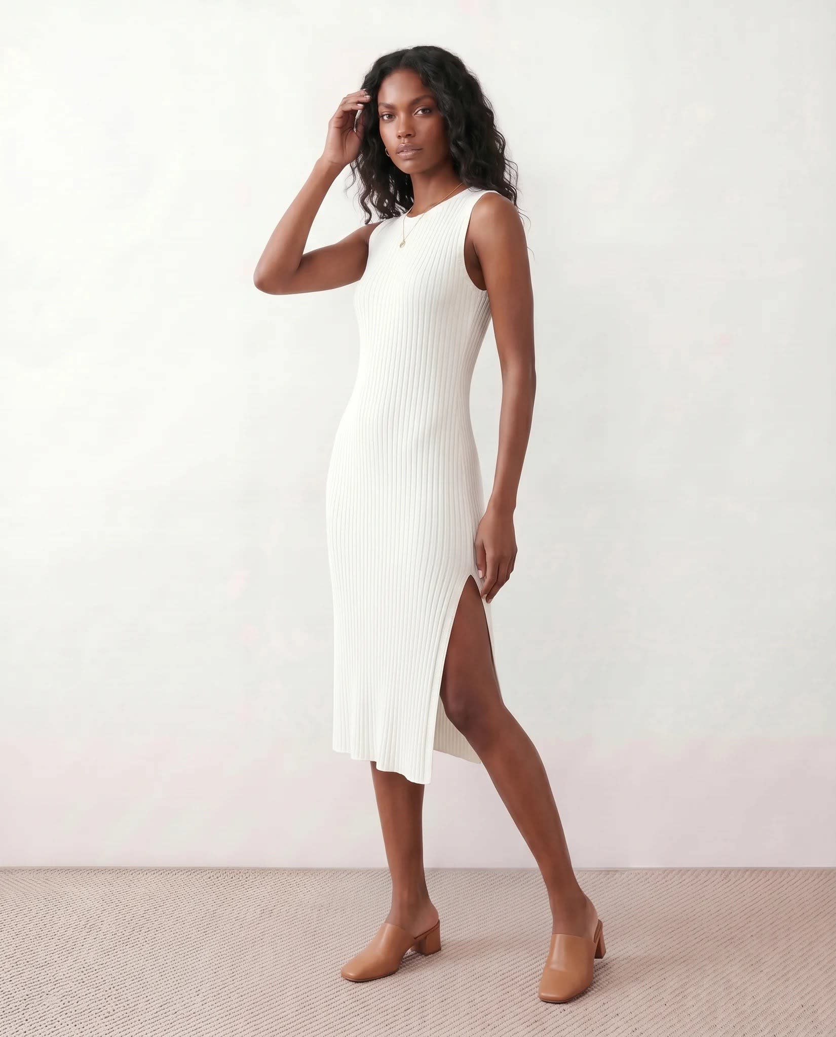 Serena Sleeveless Ribbed Midi Dress_2