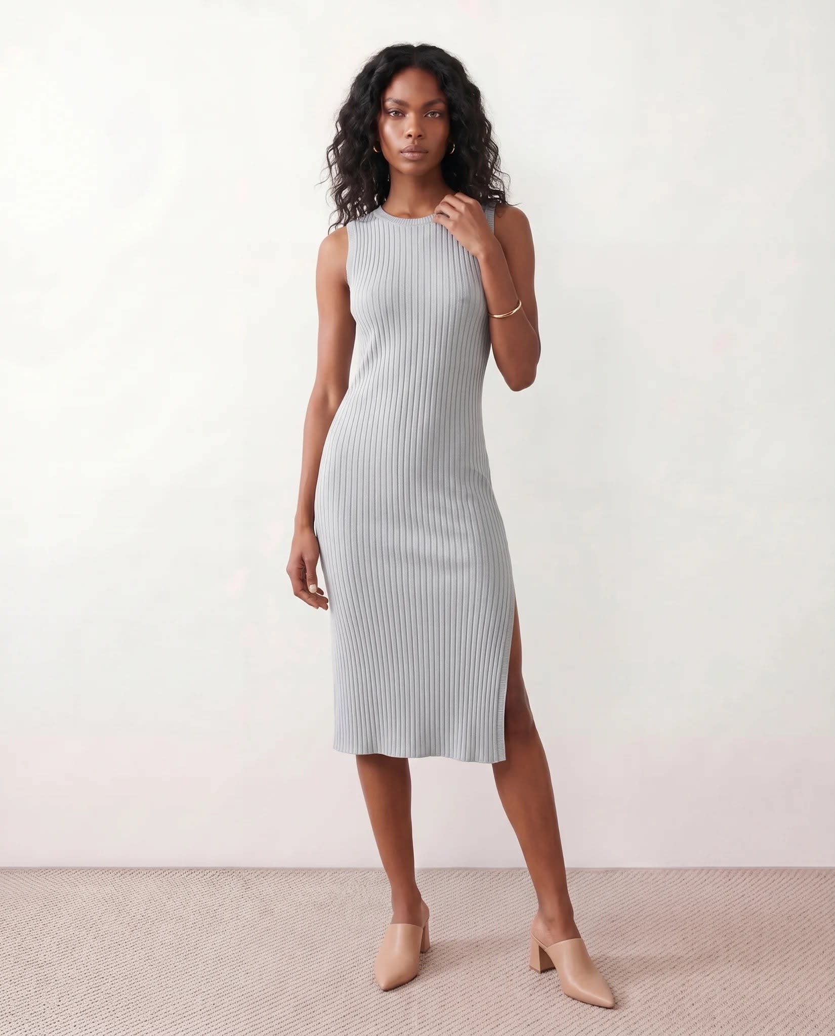 Serena Sleeveless Ribbed Midi Dress_5
