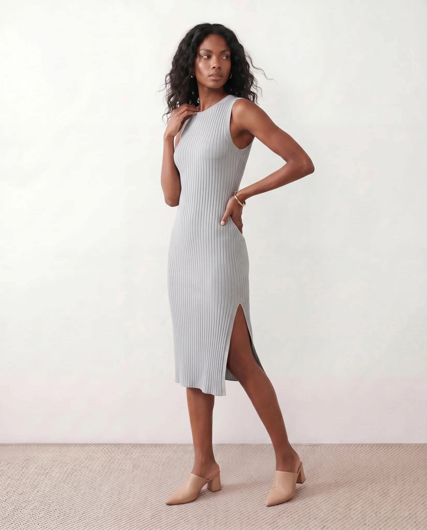 Serena Sleeveless Ribbed Midi Dress_6