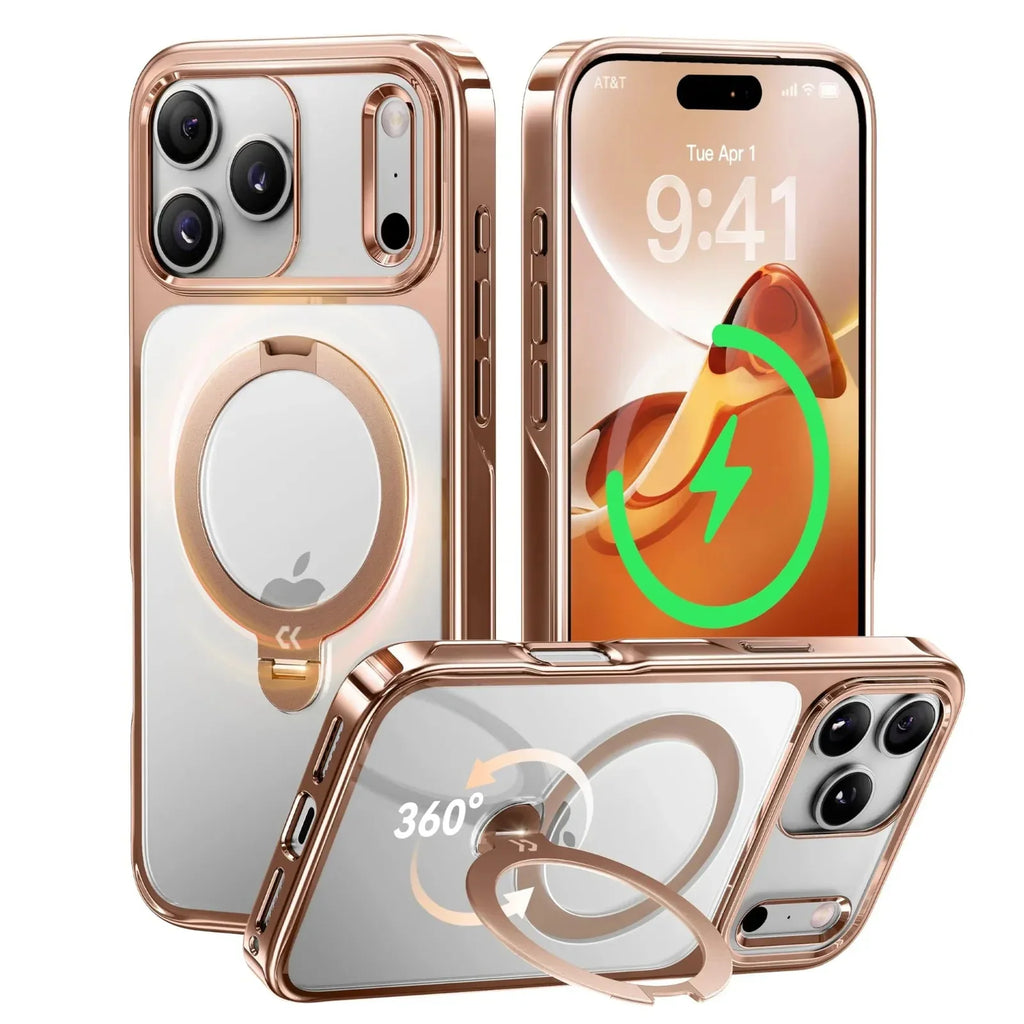 360 Rotating Ring Stand MagSafe iPhone Case