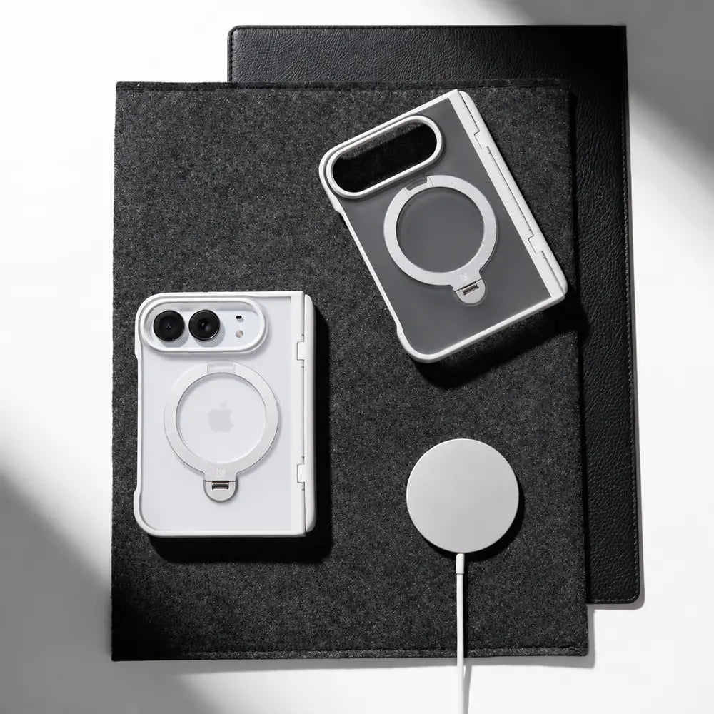 Foldable iPhone Case MagSafe Rotating Ring Stand
