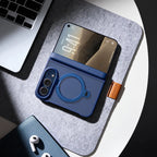 Foldable iPhone Case MagSafe Rotating Ring Stand