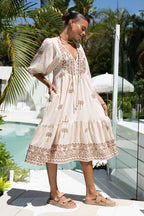Valeria Embroidered Tiered Midi Dress_4