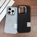 Washed Denim Texture Slim iPhone Case