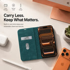 Leather MagSafe Flip Phone Case