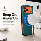 Leather MagSafe Flip Phone Case