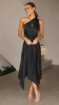 Rosa One Shoulder Pleated Midi Dress_21