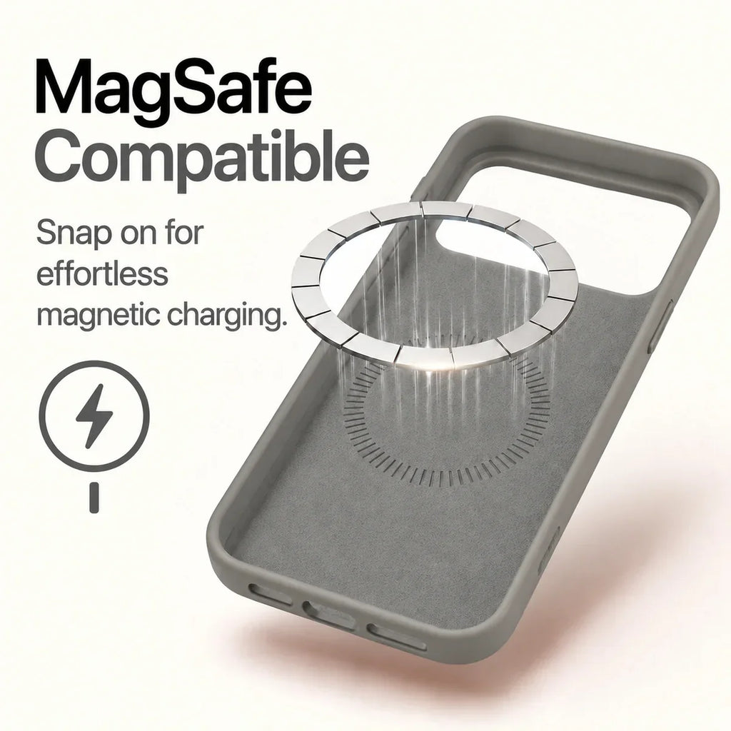 Soft Silicone MagSafe Phone Case