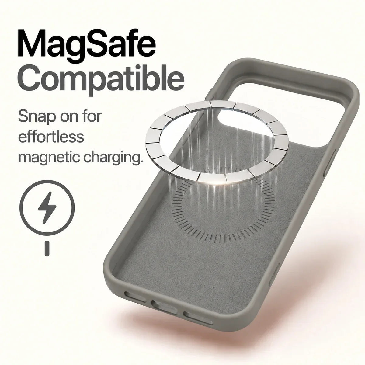 Soft Silicone MagSafe Phone Case