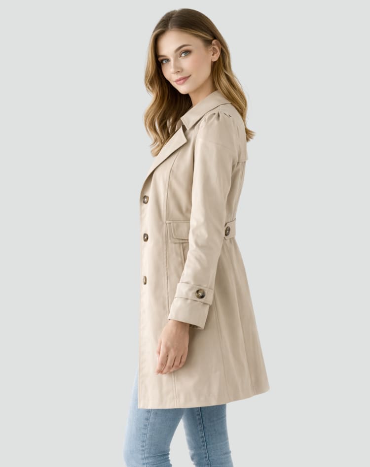 Lucile Slim Fit Lightweight Trench Coat_3
