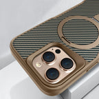 Carbon Fiber Ring Stand MagSafe iPhone Case
