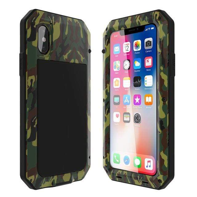 Heavy Duty Metal Armor iPhone Case