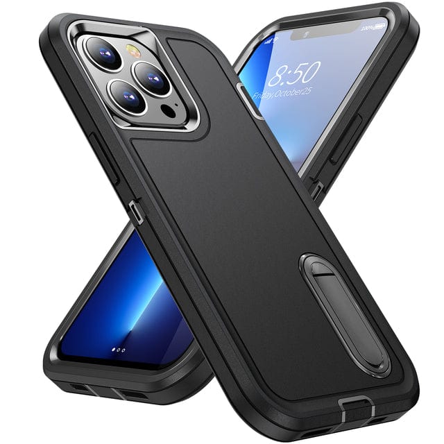 Heavy Duty iPhone Case with Built In Kickstand