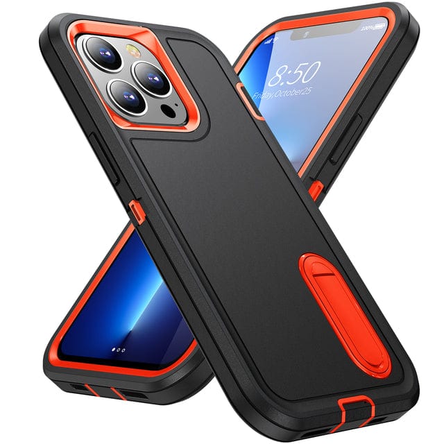 Heavy Duty iPhone Case with Built In Kickstand