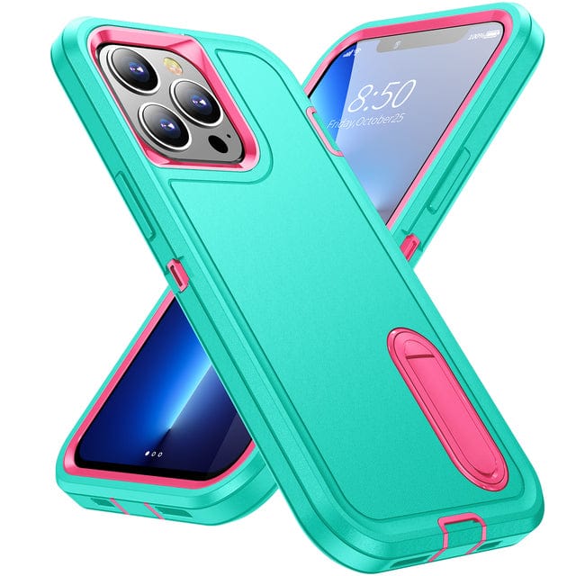 Heavy Duty iPhone Case with Built In Kickstand