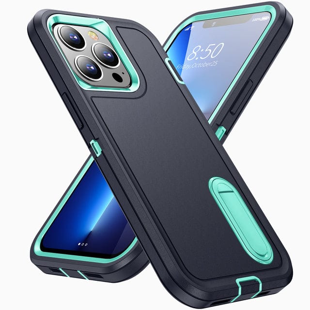 Heavy Duty iPhone Case with Built In Kickstand