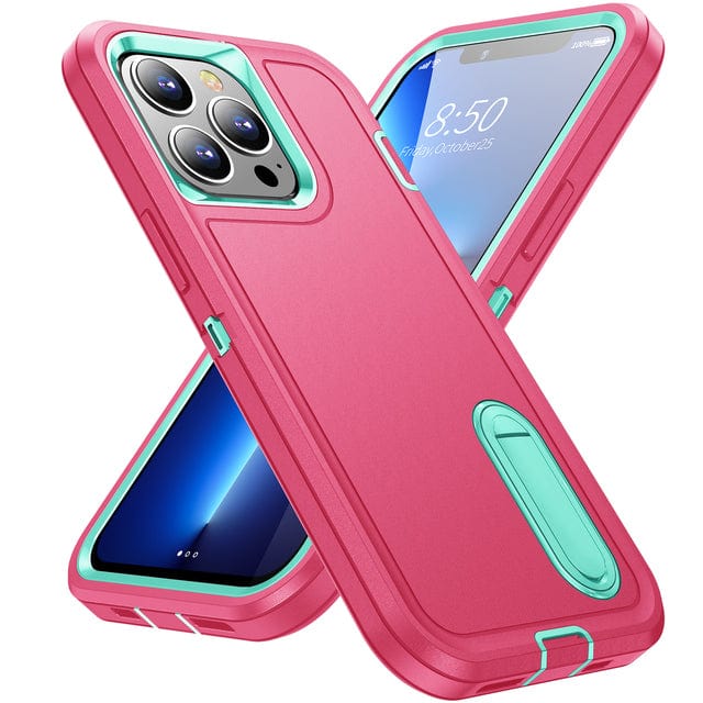 Heavy Duty iPhone Case with Built In Kickstand
