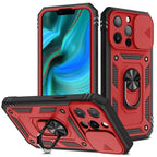 Heavy Duty iPhone Case Sliding Camera Cover Ring Stand