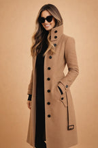Merel Double Breasted Stand Collar Coat_2