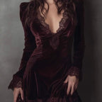 Jasmijn Velvet Lace Mini Dress_1