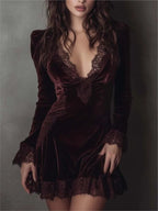 Jasmijn Velvet Lace Mini Dress_6