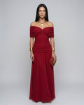 Nora Off Shoulder Chiffon Maxi Dress_1