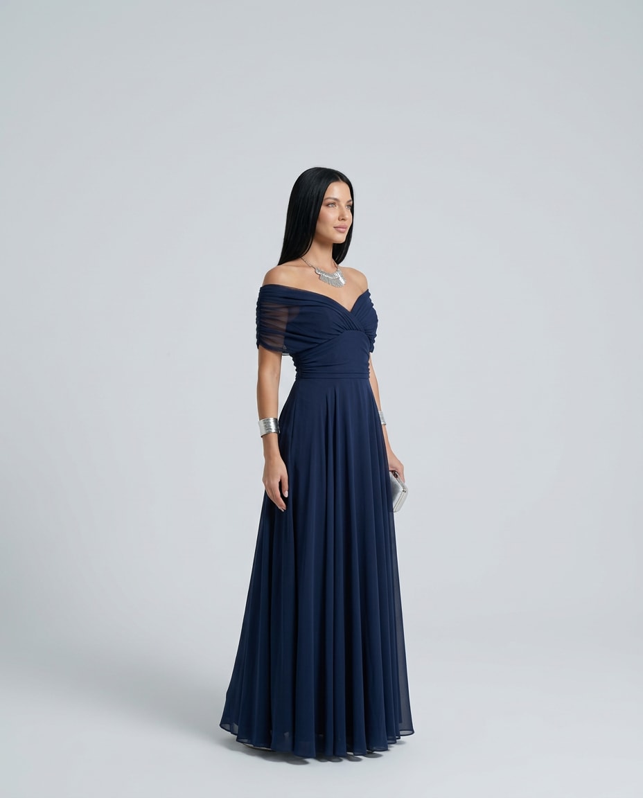 Nora Off Shoulder Chiffon Maxi Dress_11