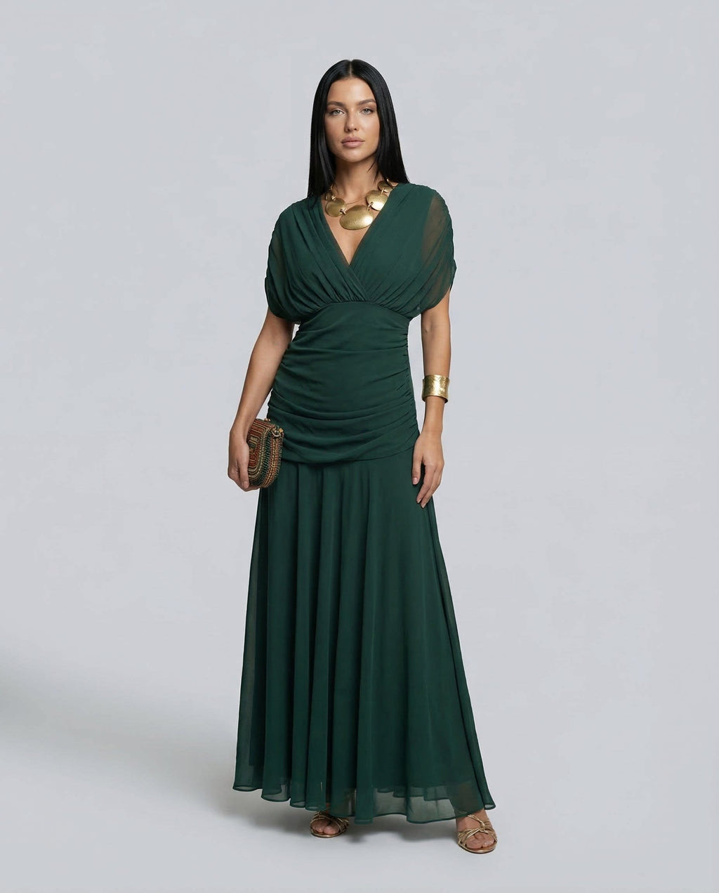 Nora Off Shoulder Chiffon Maxi Dress_13