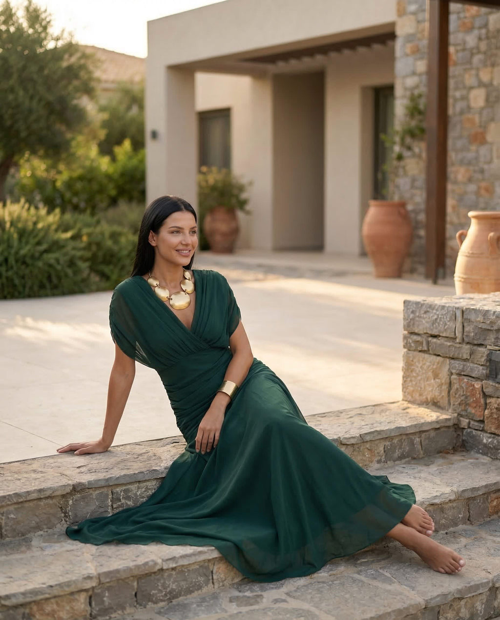 Nora Off Shoulder Chiffon Maxi Dress_15